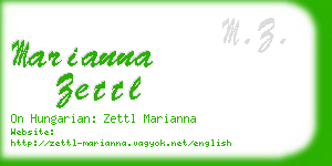 marianna zettl business card